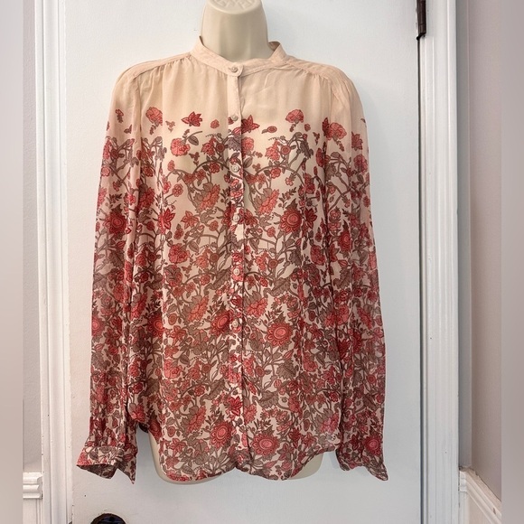 Lucky Brand Women’s Floral Print Blouse, 100% Viscose, Size S - Picture 2 of 13